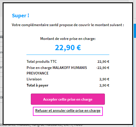 Tiers Payant Annulation