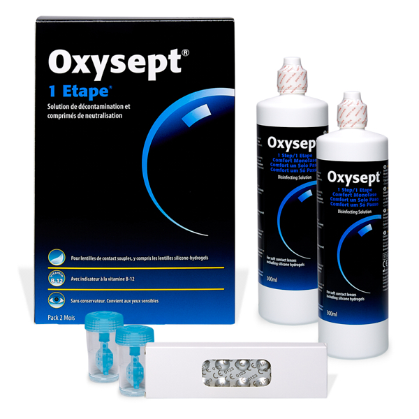prodotto per la manutenzione Oxysept 1 Step 2x300ml + 60c